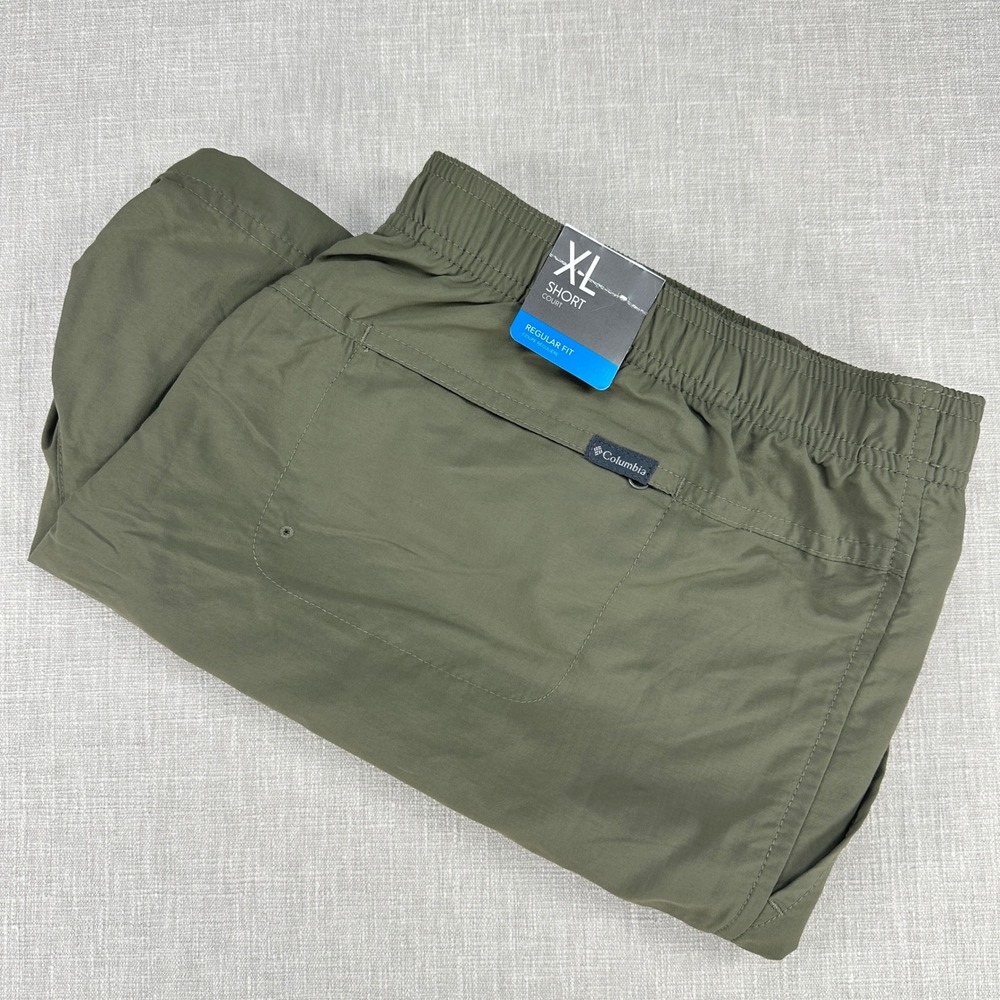 Columbia Sandy River Shorts Women XL Green Nylon 5in Inseam Outdoor AL4573 NWT